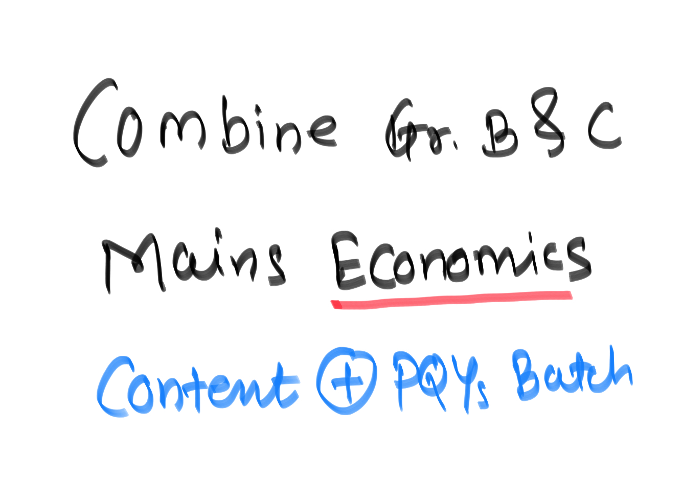 (Old) Combine Gr. B & C Mains Economics (2023)