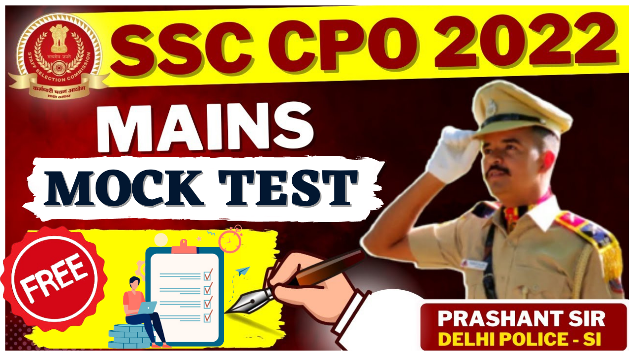 SSC CPO 2022 MAINS ENGLISH FREE
